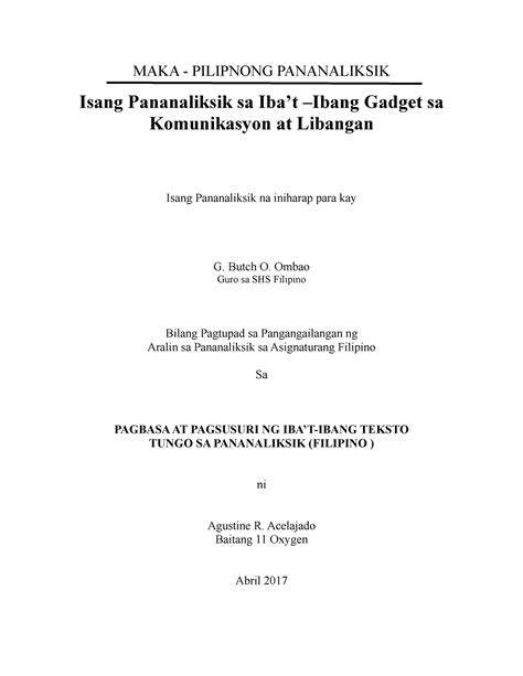 halimbawa ng pananaliksik|pananaliksik example.